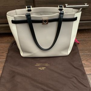 Kate Spade Bag- grey and off white